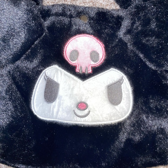 Kuromi Sanrio Soft Plush Tote Handbag - Picture 3 of 5